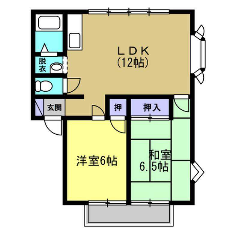 サンビレッジ住吉C棟の間取り