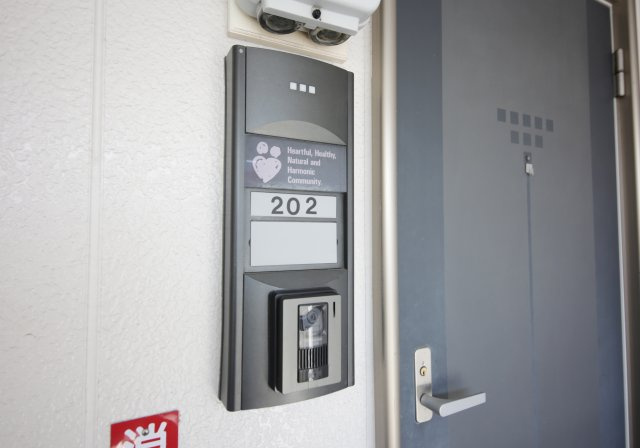 サンビレッジ住吉C棟の玄関