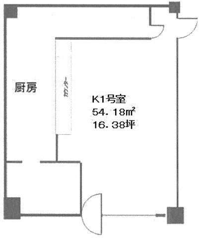 渋谷区神宮前２丁目の店舗一部の間取り