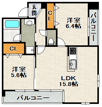 セントグリーンガーデンの間取り