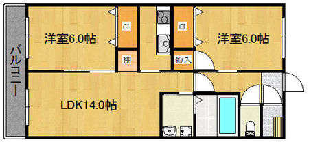 アーニスト国分の間取り