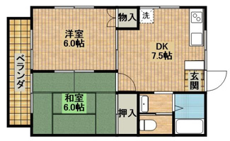 【間取り】 | リバーサイド508