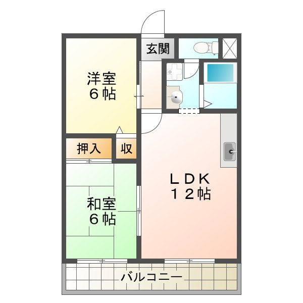 ブルーシャイン桃山の間取り