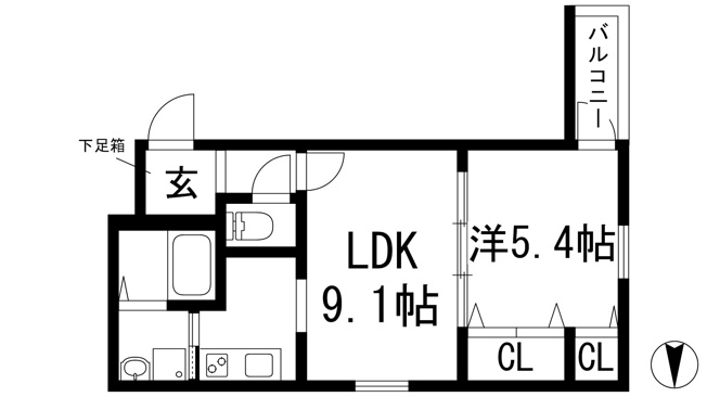 【間取り】 | フジパレス石橋3