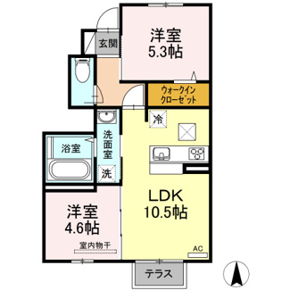 【間取り】 | モンテアジュール　Ⅲ