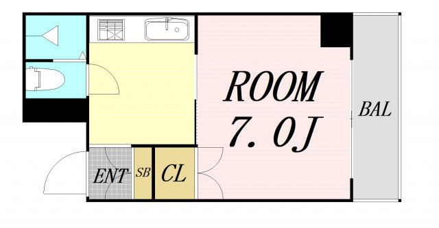 中村マンション　仲介手数料無料の間取り