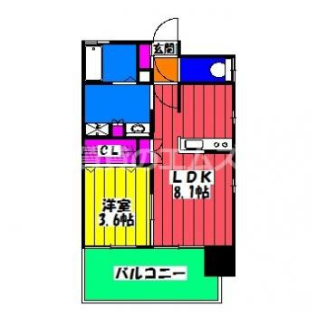 【間取り】 | サニークレスト東比恵 | サニークレスト東比恵の間取り