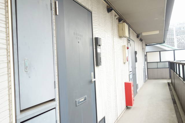 細井ハイツⅠの玄関