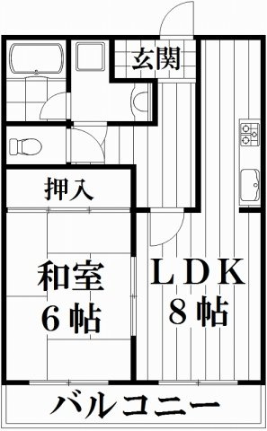 【間取り】 | エスタグランデ | 和室→洋室になります