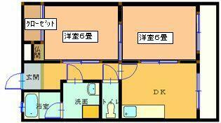 ハイツ大栄の間取り