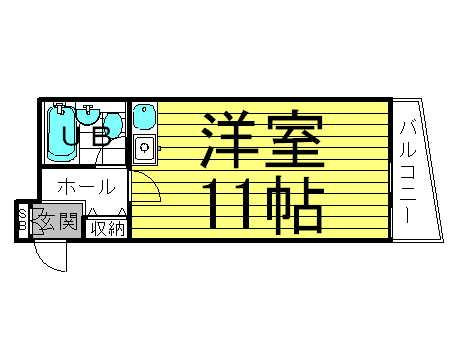 【間取り】 | 喜六ハイツ