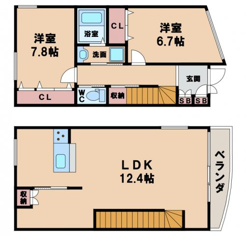 【間取り】 | ヴィラ晴明丘