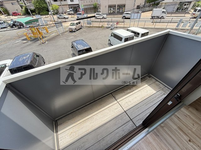 ソレアード1のバルコニー|ソレアードⅠ（柏原市国分本町）　バルコニー