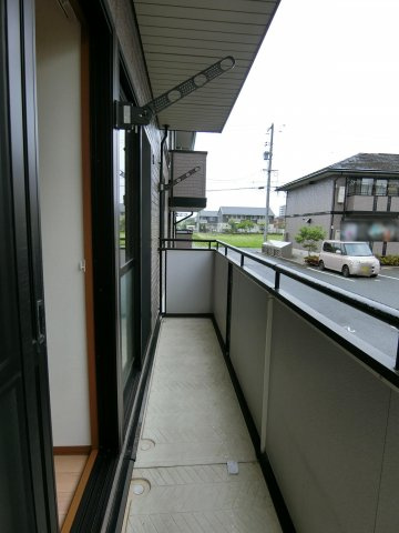 バームクーヘンA棟のバルコニー