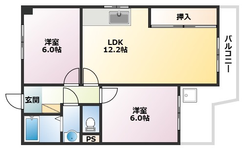 【間取り】 | 甲南メゾン本山