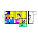 【間取り】 | ビータス竹下弐番館の間取り