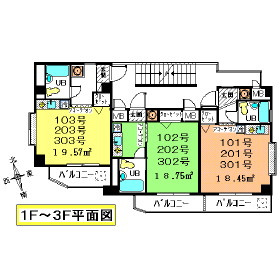 【間取り】 | アグレイア有瀬 | １０３号室