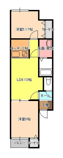 【間取り】 | コーポマルイⅢ