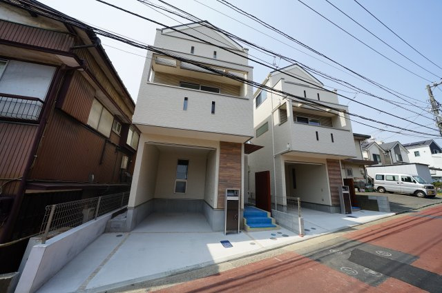保土ヶ谷区法泉3丁目全2棟　新築戸建【成約】の外観