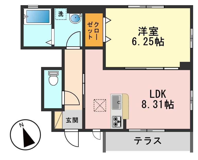 セレシェイラ弐番館の間取り