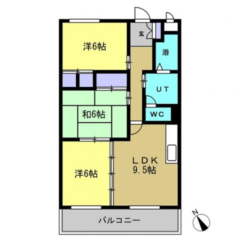 グリーンパーク新舞子の間取り
