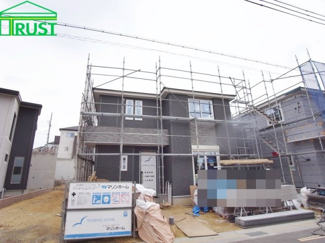垂水区舞多聞西6丁目　新築戸建　38号地の外観|南向きの明るいスタイリッシュな外観です。