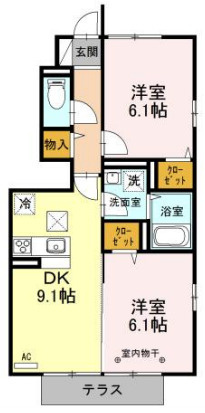 アヴェニールの間取り