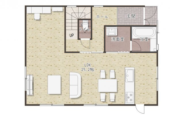 【間取り】 | 高知市西久万中古 | 1F