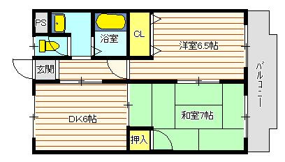 マンションサエイの間取り