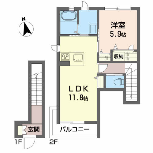 ＴｒｉＭ志家町の間取り