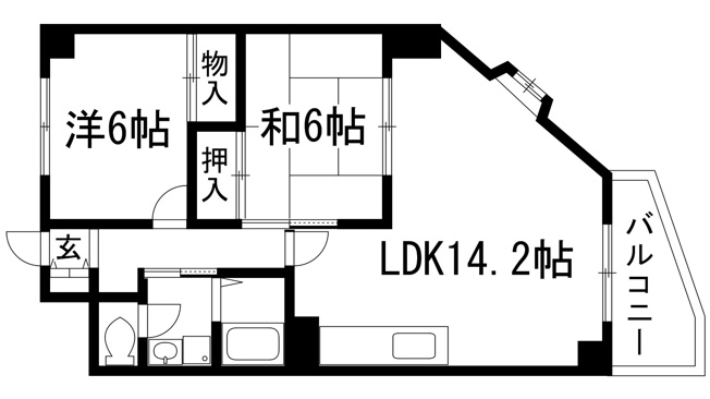 【間取り】 | ファミーユ静愛２