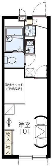 【間取り】 | オネスティー土井駅東
