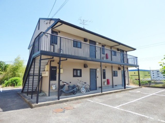 【外観】 | 軽量鉄骨造り、２階建てのアパートです。