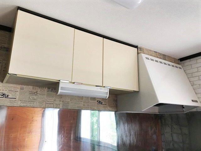 ここだけ、板張りの味わいのキッチン