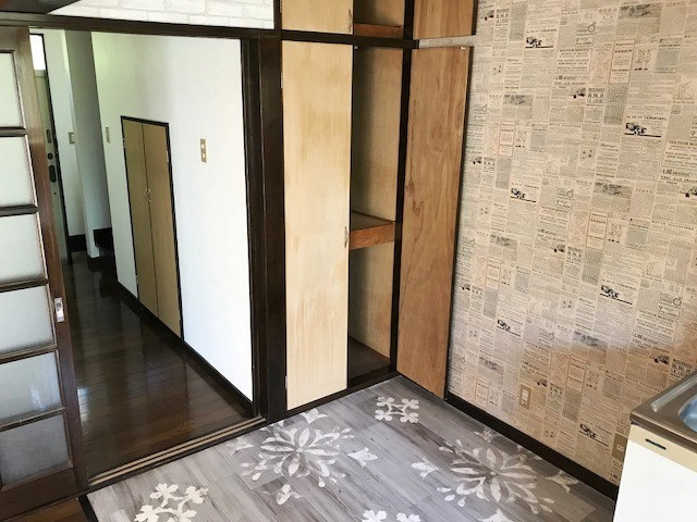 ここだけ、板張りの味わいのキッチン