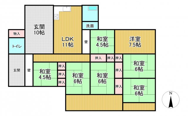 江崎貸家の間取り