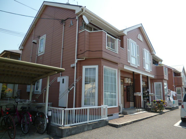 倉敷市茶屋町のアパートの外観