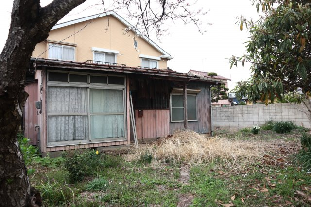 習志野市大久保１丁目　売地　約６６坪　建築条件なしの外観|習志野市大久保１丁目　売地　古家あり　京成大久保駅徒歩５分　約６６坪　建築条件なし