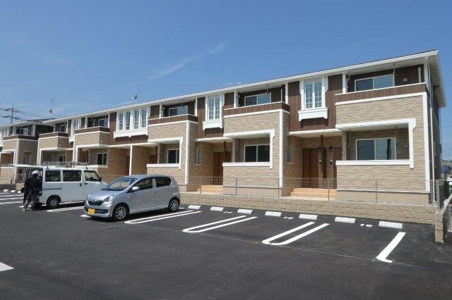 倉敷市真備町有井のアパートの外観