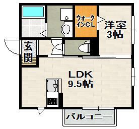 シェノワめふの間取り