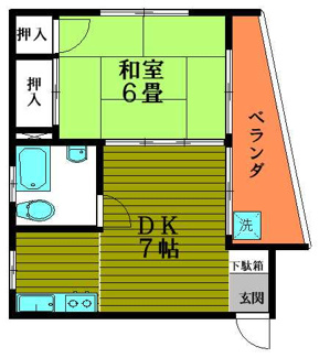 【間取り】 | 南波ビル | 南波ビル　入谷駅から徒歩7分・三ノ輪駅から徒歩10分