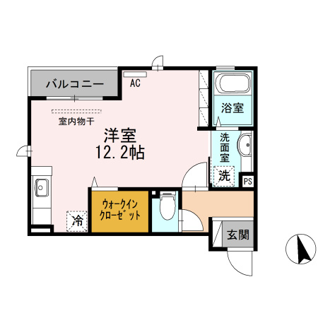 セジュールオッツT’の間取り