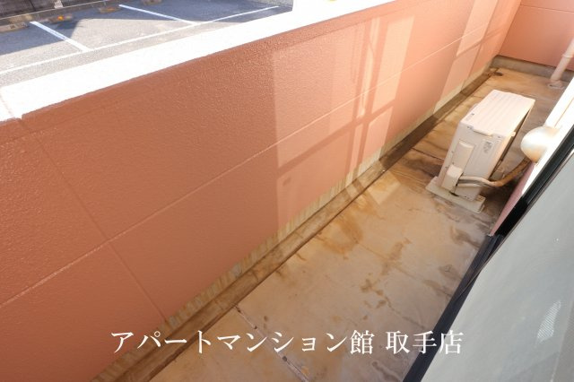 戸頭海老原ハイツのバルコニー