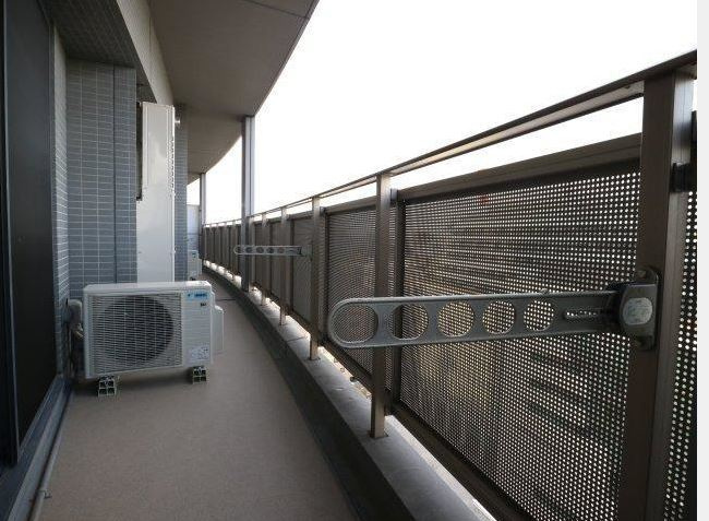 千代田区二番町の賃貸マンションのバルコニー