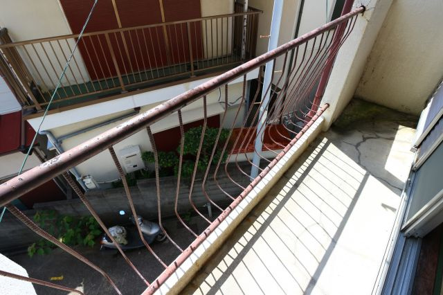 塩屋グリーンハイツのバルコニー