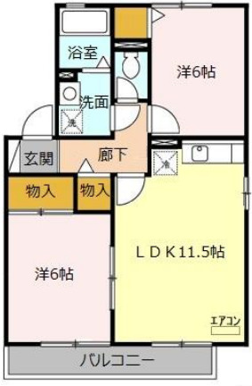 ラフィーネ(川越市新宿町)の間取り
