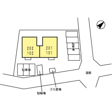 ヴェルドミール飛香の区画図