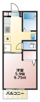 【間取り】 | グリーンハイツ西都賀