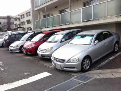 【駐車場】 | 鷺沼コーポラス | 平置き駐車場