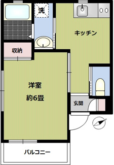 【間取り】 | ＫＳハイム | お二人様ご入居可能です